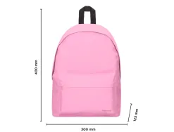 Sac a dos liderpapel 1 compartiment 40x12,5x30cm coloris rose