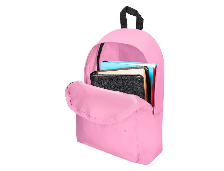 Sac a dos liderpapel 1 compartiment 40x12,5x30cm coloris rose