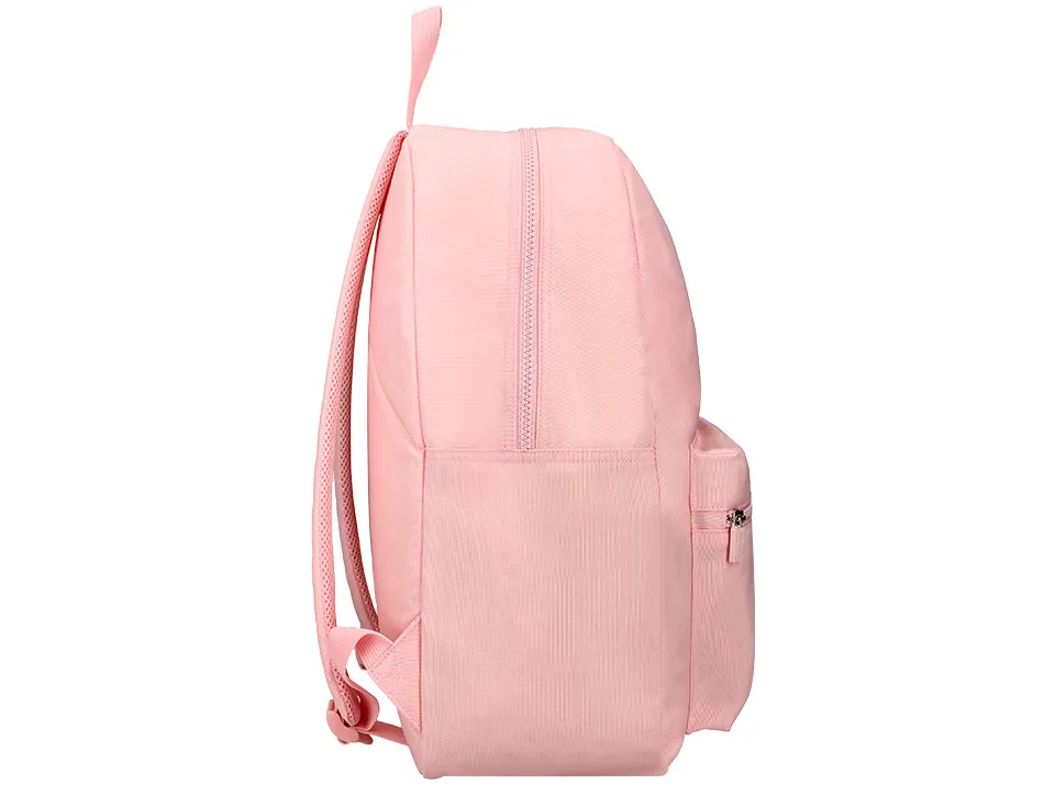 Sac a dos liderpapel 1 compartiment poche laterale 40x12,5x30cm coloris rose pastel