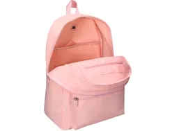 Sac a dos liderpapel 1 compartiment poche laterale 40x12,5x30cm coloris rose pastel