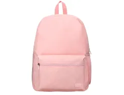 Sac a dos liderpapel 1 compartiment poche laterale 40x12,5x30cm coloris rose pastel