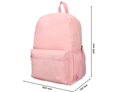 Sac a dos liderpapel 1 compartiment poche laterale 40x12,5x30cm coloris rose pastel