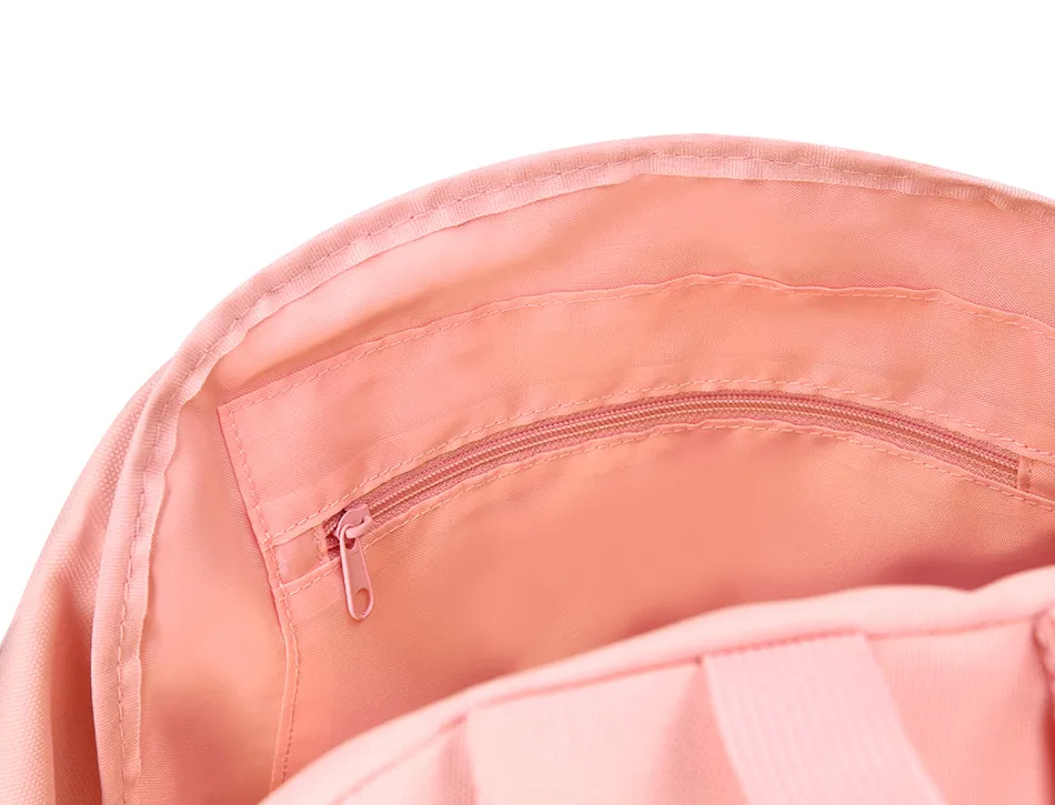 Sac a dos liderpapel 1 compartiment poche laterale 40x12,5x30cm coloris rose pastel