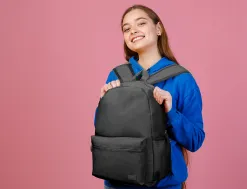 Sac a dos liderpapel 1 compartiment poche laterale 40x12,5x30cm coloris noir