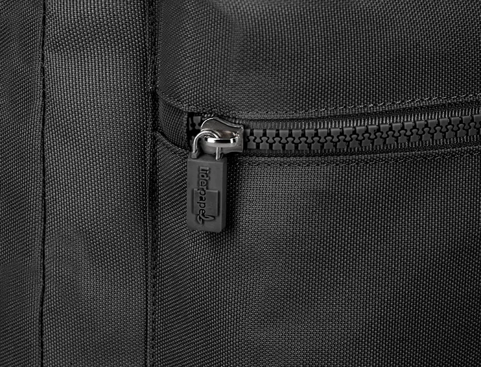 Sac a dos liderpapel 1 compartiment poche laterale 40x12,5x30cm coloris noir
