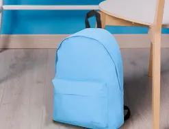 Sac a dos liderpapel 1 compartiment 40x12,5x30cm coloris bleu pastel