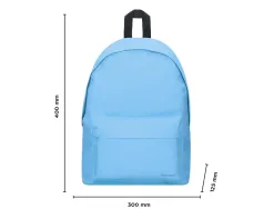 Sac a dos liderpapel 1 compartiment 40x12,5x30cm coloris bleu pastel
