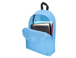 Sac a dos liderpapel 1 compartiment 40x12,5x30cm coloris bleu pastel