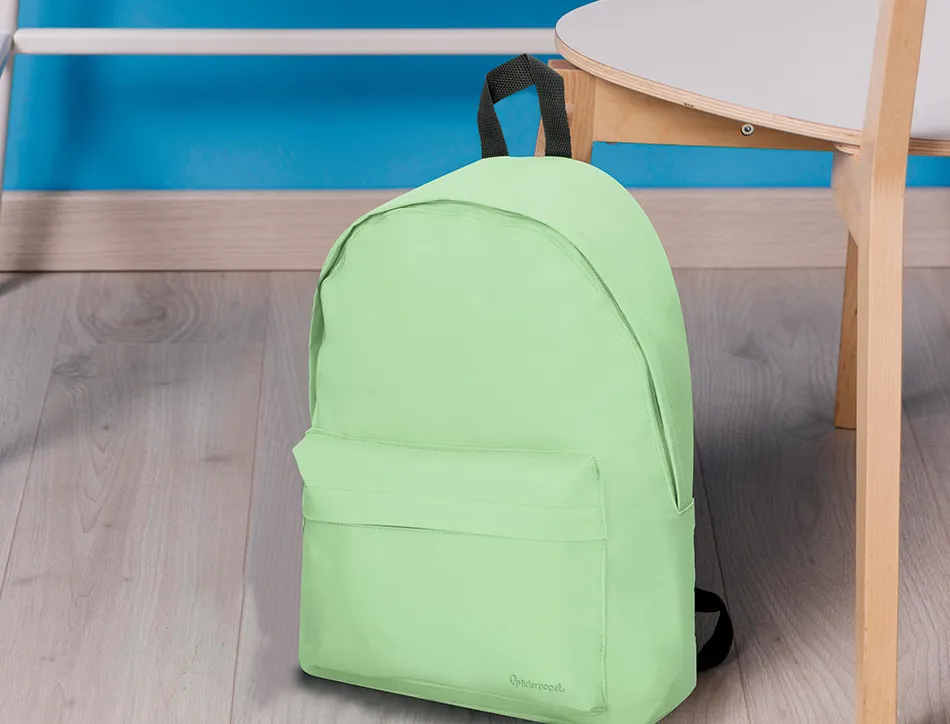 Sac a dos liderpapel 1 compartiment 40x12,5x30 cm coloris vert pastel