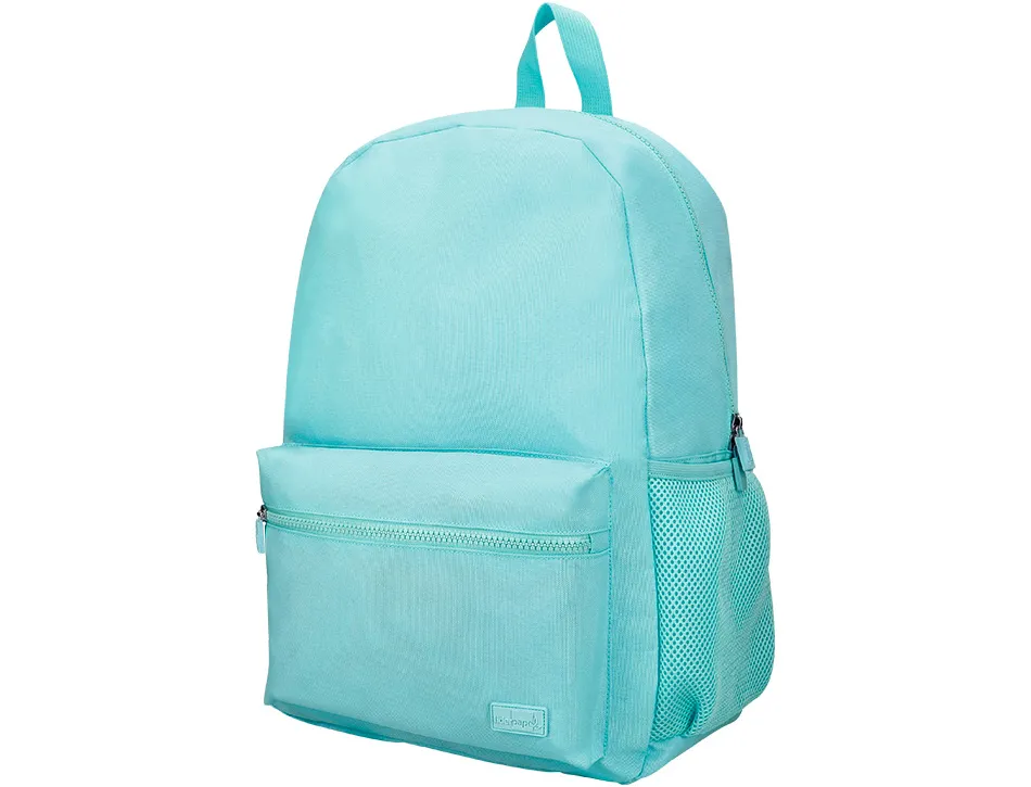 Sac a dos liderpapel 1 compartiment poche laterale 40x12,5x30cm coloris bleu celeste