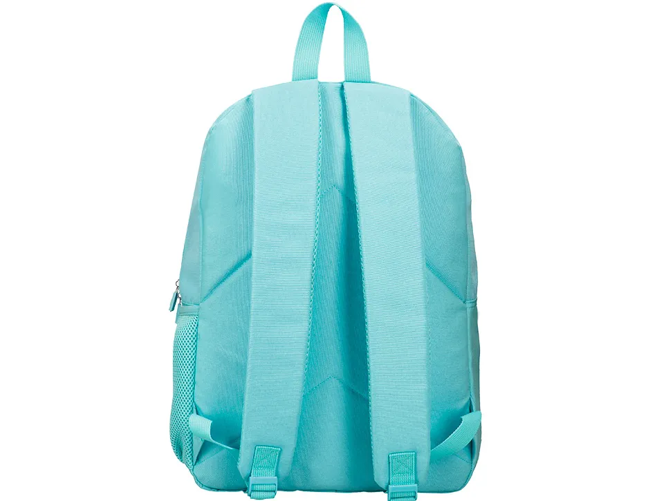 Sac a dos liderpapel 1 compartiment poche laterale 40x12,5x30cm coloris bleu celeste