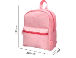 Sac a dos liderpapel baby etoiles 250x115x210mm coloris rose