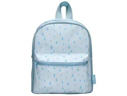 Sac a dos liderpapel baby gouttes 250x115x210mm coloris bleu pastel