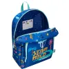 Sac a dos liderpapel baby safari motif cocodrile 330x100x250mm coloris bleu