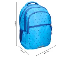 Sac a dos liderpapel scolaire 450x145x300mm coloris bleu