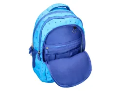 Sac a dos liderpapel scolaire 450x145x300mm coloris bleu