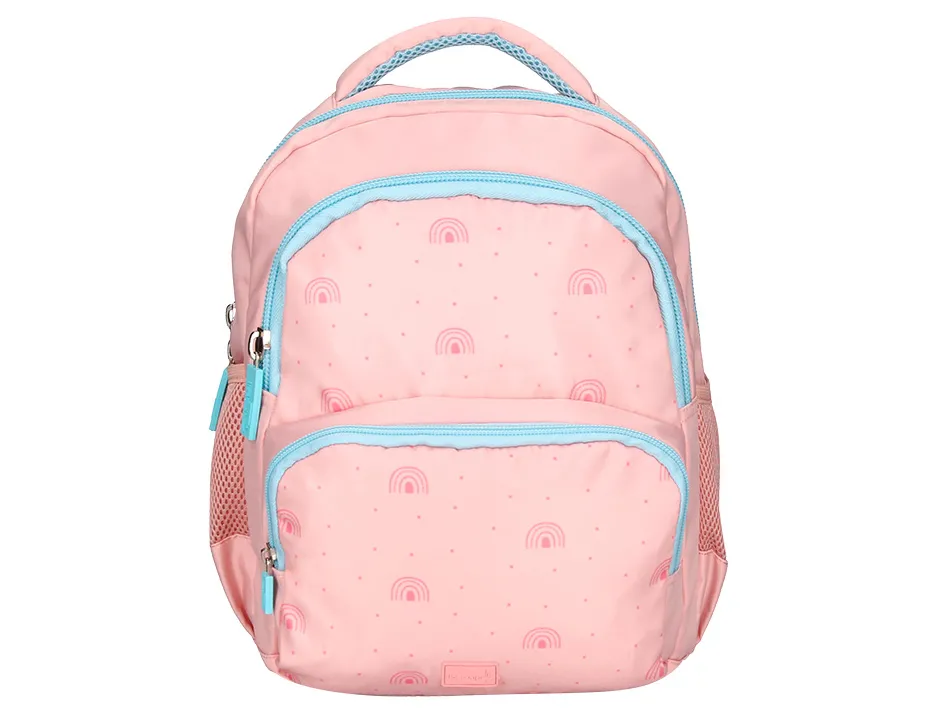 Sac a dos liderpapel scolaire arc-en-ciel 350x110x270mm coloris rose