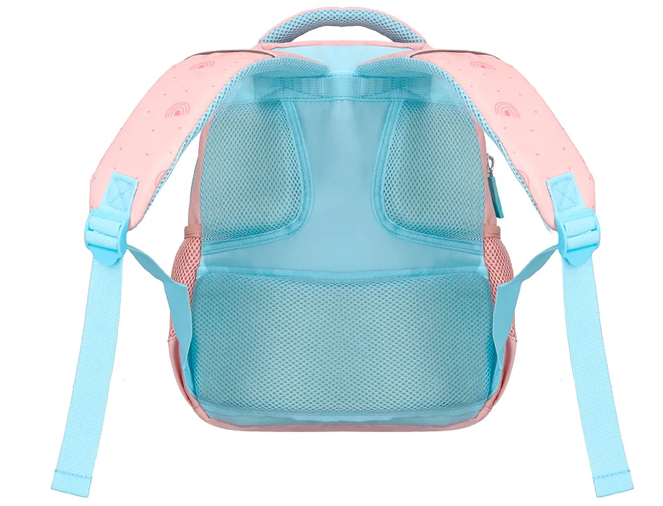 Sac a dos liderpapel scolaire arc-en-ciel 350x110x270mm coloris rose