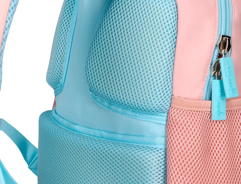Sac a dos liderpapel scolaire arc-en-ciel 350x110x270mm coloris rose