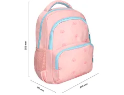Sac a dos liderpapel scolaire arc-en-ciel 350x110x270mm coloris rose