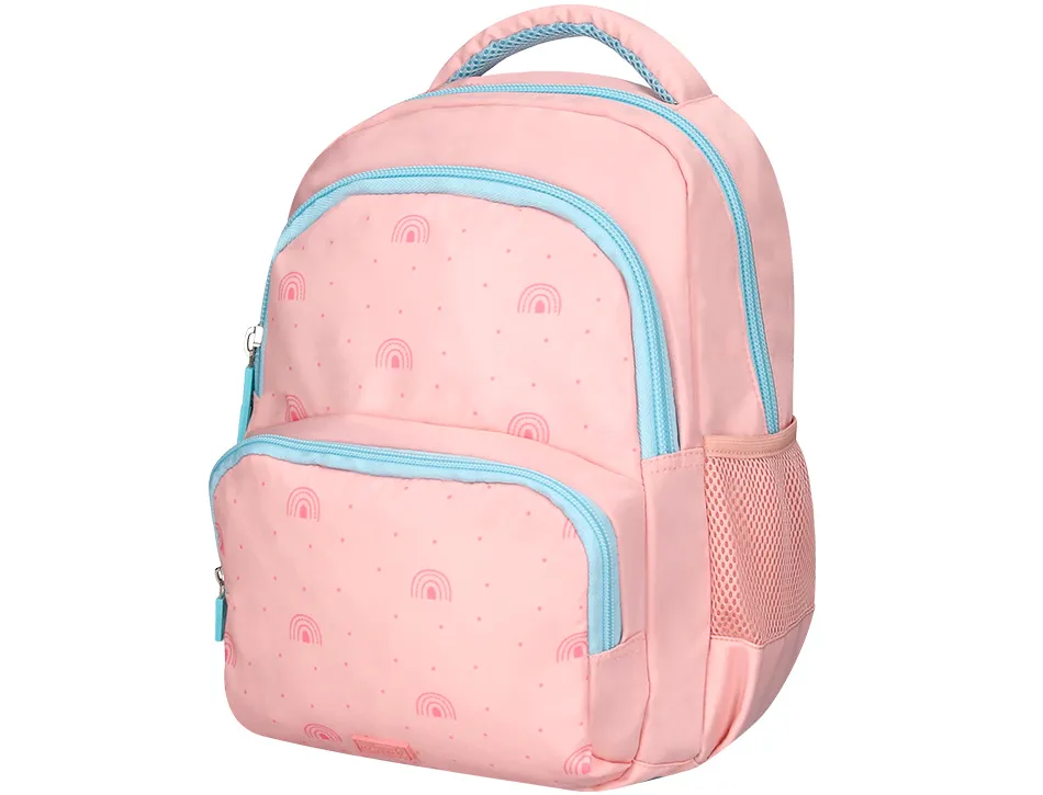 Sac a dos liderpapel scolaire arc-en-ciel 350x110x270mm coloris rose