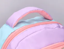 Sac a dos liderpapel scolaire multipoches et multicouleurs pastel 35x11x27cm