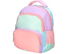 Sac a dos liderpapel scolaire multipoches et multicouleurs pastel 35x11x27cm