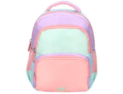 Sac a dos liderpapel scolaire multipoches et multicouleurs pastel 35x11x27cm