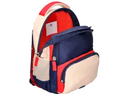 Sac a dos liderpapel scolaire multipoches et multicouleurs 35x11x27cm