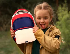 Sac a dos liderpapel scolaire multipoches et multicouleurs 35x11x27cm