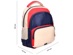 Sac a dos liderpapel scolaire multipoches et multicouleurs 35x11x27cm