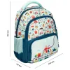 Sac a dos liderpapel scolaire voiture 350x110x270mm coloris vert d'eau