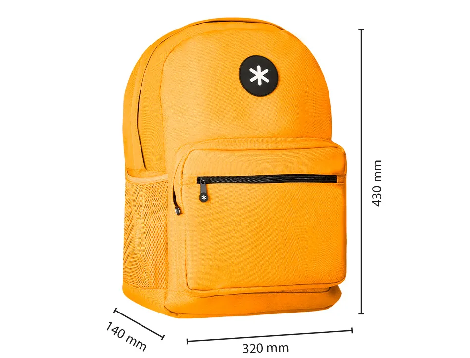 Sac dos antartik 1 comp ordinateur portable 15,6" 1 poche frontale 320x140x430mm jaune