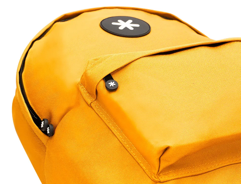 Sac dos antartik 1 comp ordinateur portable 14,1" 1 poches exterieures 310x160x410mm jaune