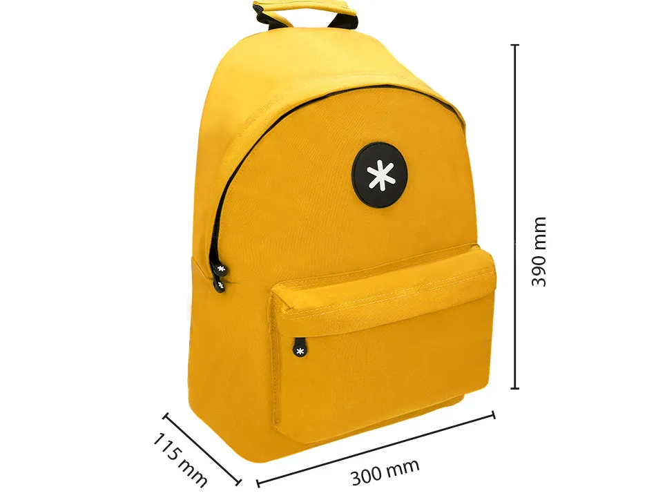 Sac dos antartik 1 comp ordinateur portable 14,1" 1 poches exterieures 310x160x410mm jaune