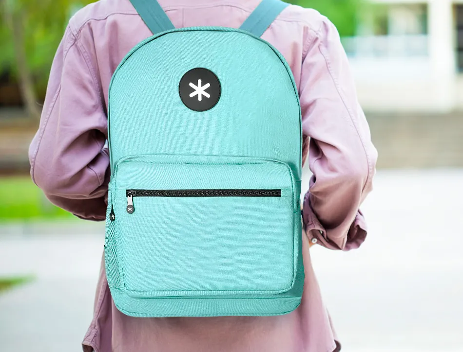 Sac dos antartik 1 comp ordinateur portable 15,6" 1 poche frontale 320x140x430mm bleu givre