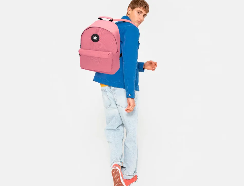 Sac dos antartik 1 comp ordinateur portable 14,1" 1 poches exterieures 310x160x410mm corail