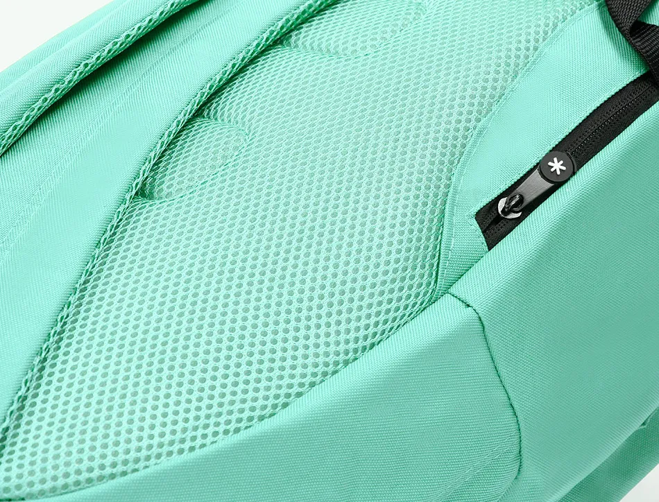 Sac dos antartik 1 comp ordinateur portable 14,1" 1 poches exterieures 310x160x410mm vert menthe