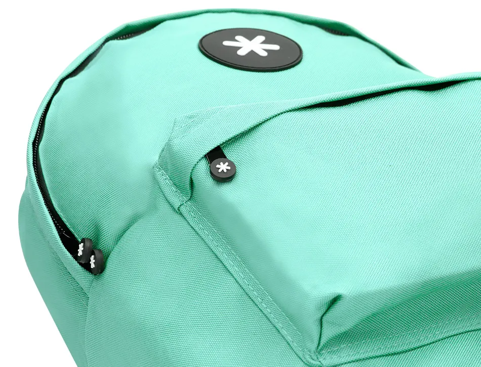 Sac dos antartik 1 comp ordinateur portable 14,1" 1 poches exterieures 310x160x410mm vert menthe