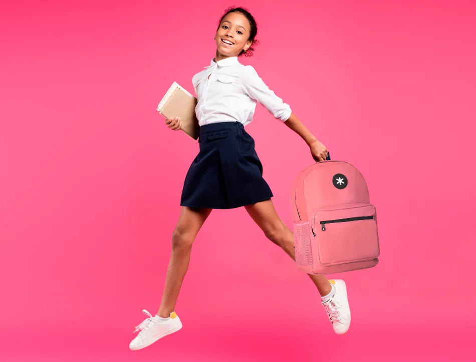 Sac dos antartik 1 comp ordinateur portable 15,6" 1 poche frontale 320x140x430mm corail