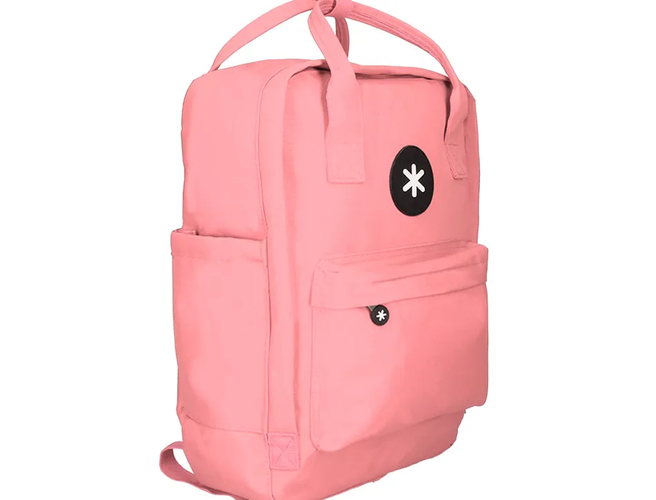 Sac dos antartik 1 compartiment ordinateur portable 18" poche exterieur fermeture eclair dim. 300x115x390mm corail