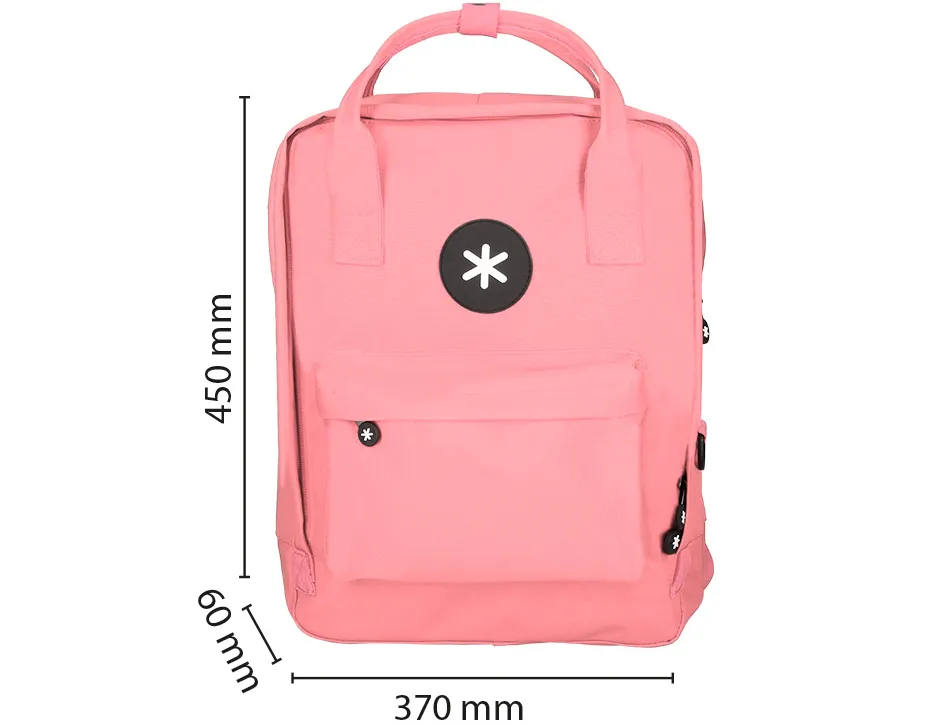 Sac dos antartik 1 compartiment ordinateur portable 18" poche exterieur fermeture eclair dim. 300x115x390mm corail