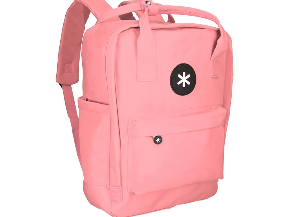 Sac dos antartik 1 compartiment ordinateur portable 18" poche exterieur fermeture eclair dim. 300x115x390mm corail