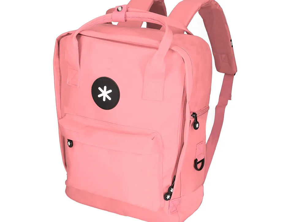 Sac dos antartik 1 compartiment ordinateur portable 18" poche exterieur fermeture eclair dim. 300x115x390mm corail