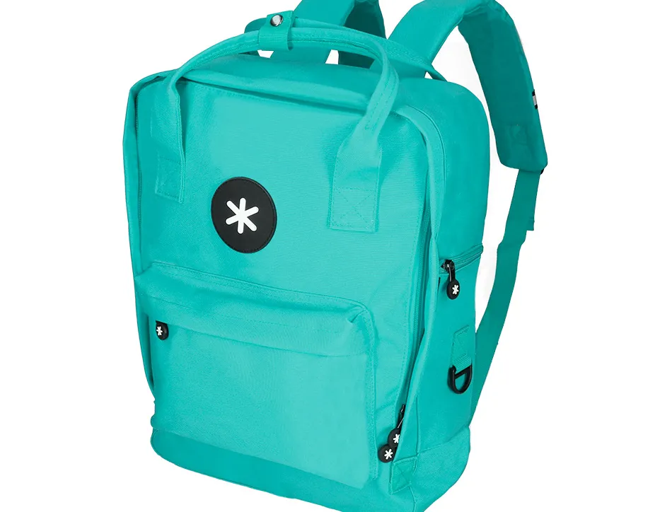 Sac dos antartik 1 compartiment ordinateur portable 18" poche exterieure fermeture eclair dim. 300x115x390mm menthe