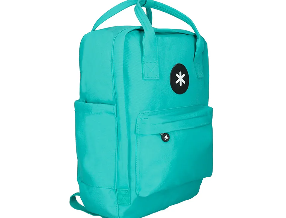 Sac dos antartik 1 compartiment ordinateur portable 18" poche exterieure fermeture eclair dim. 300x115x390mm menthe