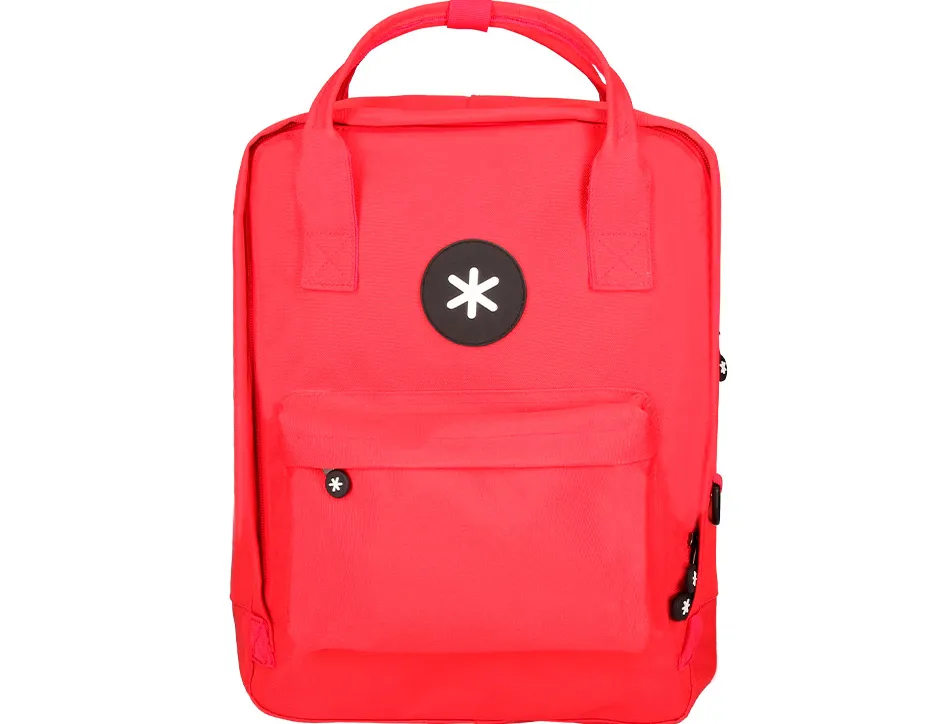 Sac dos antartik 1 compartiment ordinateur portable 18" poche exterieur fermeture eclair dim. 300x115x390mm rouge