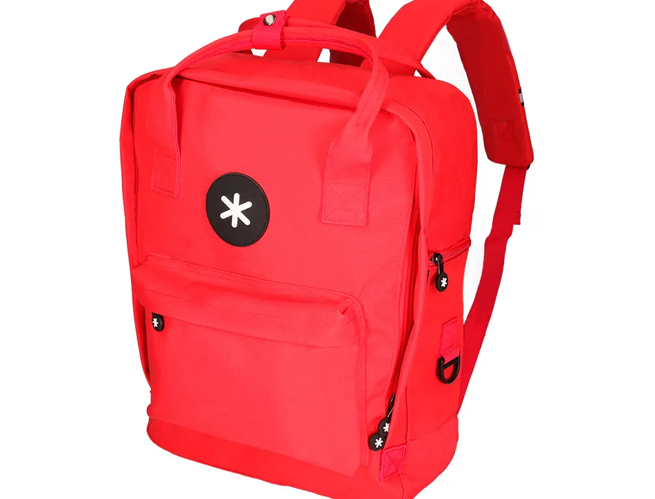 Sac dos antartik 1 compartiment ordinateur portable 18" poche exterieur fermeture eclair dim. 300x115x390mm rouge