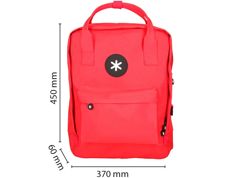 Sac dos antartik 1 compartiment ordinateur portable 18" poche exterieur fermeture eclair dim. 300x115x390mm rouge