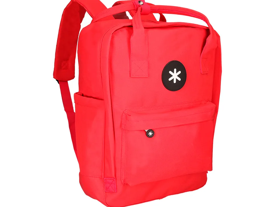 Sac dos antartik 1 compartiment ordinateur portable 18" poche exterieur fermeture eclair dim. 300x115x390mm rouge
